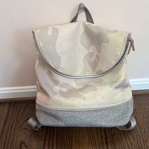 Stella & Dot Beige Camouflage Backpack